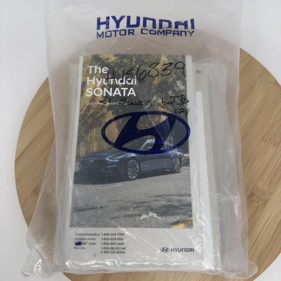 Hyundai Sonata 2021 Owners Manual Set OEM Handbook Warranty BlueLink Case Guide - Picture 2 of 4